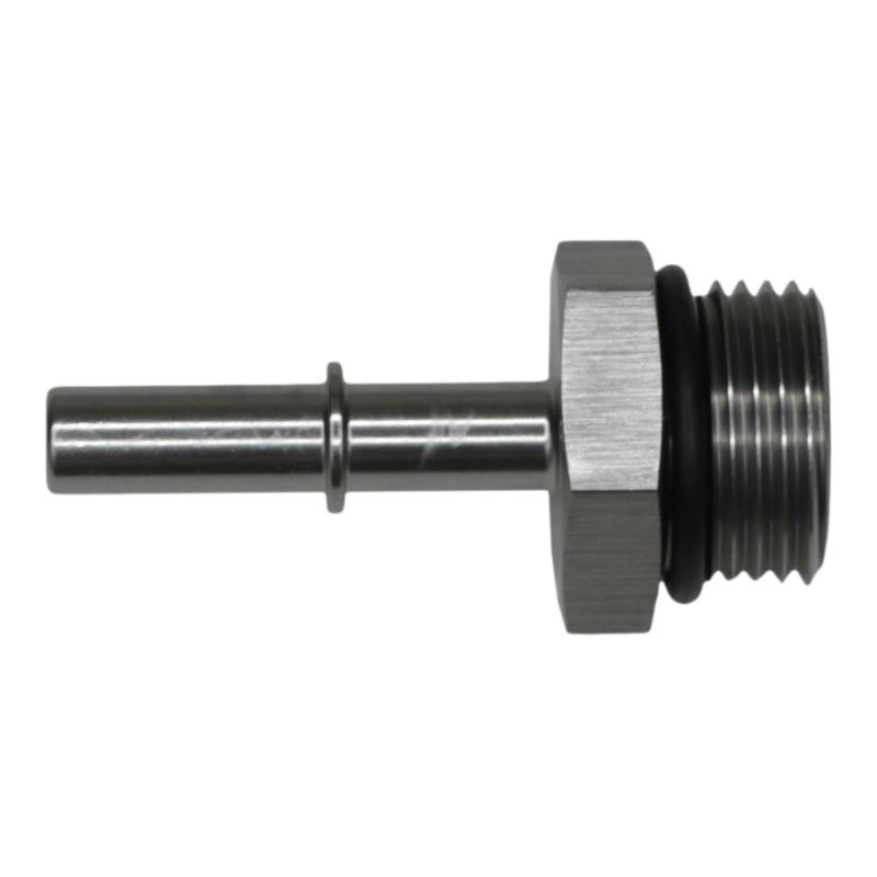 DeatschWerks 10AN ORB Male to 5/16in Male EFI Quick Connect Adapter – Anodized DW Titanium