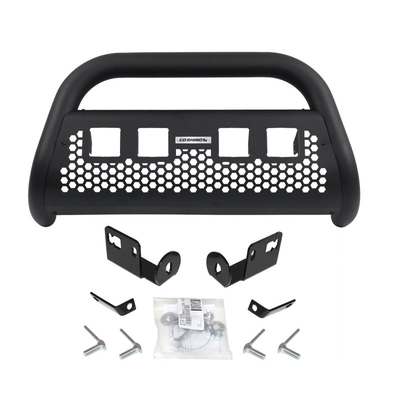 Go Rhino RC2 Bull Bar with Mounting Brackets & 4 Light Holes Textured Black Toyota Tacoma 2016-2020 | 55544T