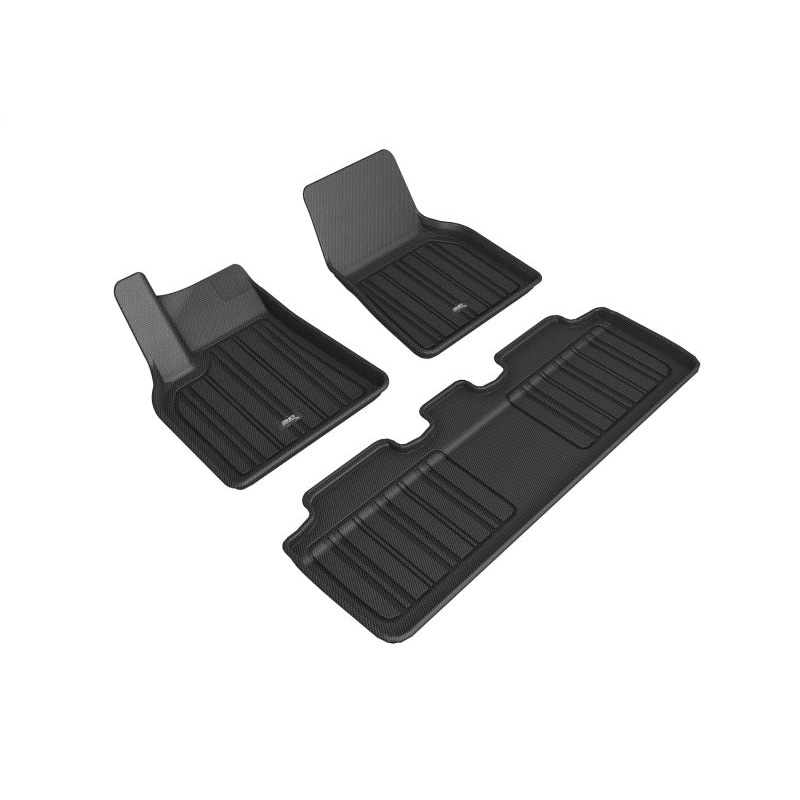 3D MAXpider 2020-2021 Tesla Model Y Elitect 1st & 2nd Row Floormats – Black
