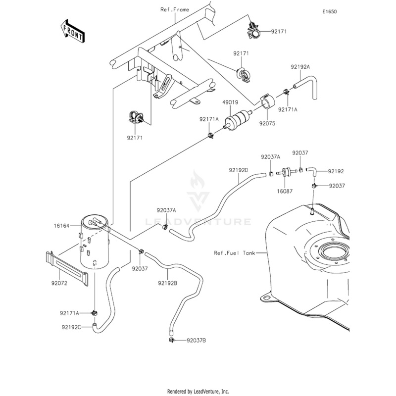 Damper,Fuel Filter by Kawasaki
