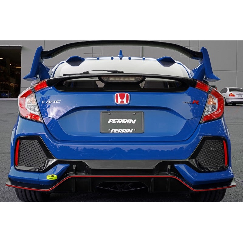 PERRIN 17-21 Honda Civic Si/Type R/Touring/Hatchback Tow Hook Kit Rear – Neon Yellow