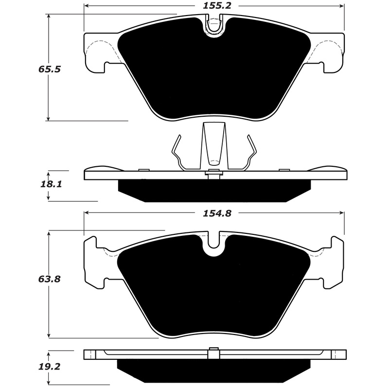 Porterfield Brake Pads for 2015 BMW 528 Series