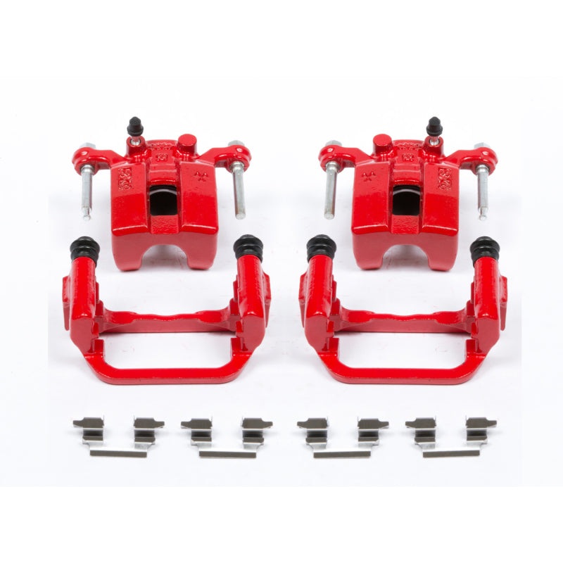 Power Stop 03-05 Infiniti G35 Rear Red Calipers w/Brackets – Pair