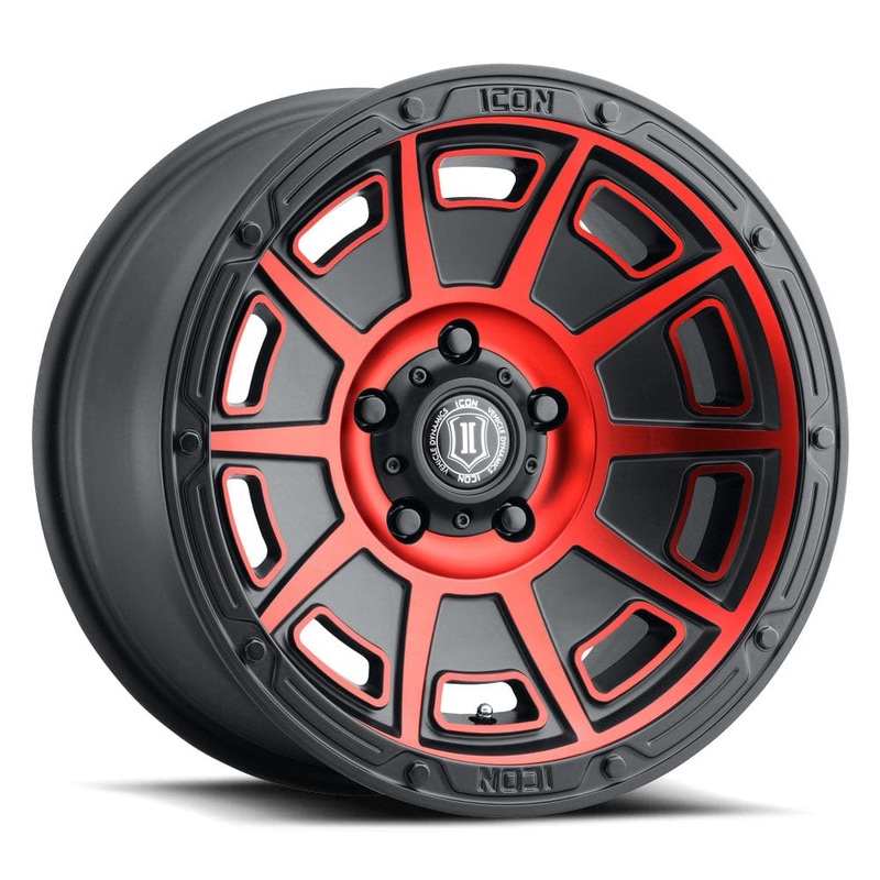 ICON Alloys Victory 17″ 6×135 Satin Black w/Red Tint