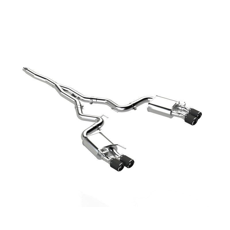 MBRP 18-22 Ford Mustang 2.3L Ecoboost 3in Cat-Back Exhaust w/ Quad Carbon Fiber SS Tips – T304