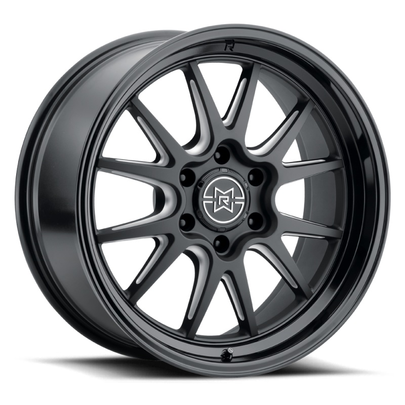 Method Raised MR802 22×10 / 6×135 BP / 10mm Offset / 87mm Bore – Double Black Milled Wheel
