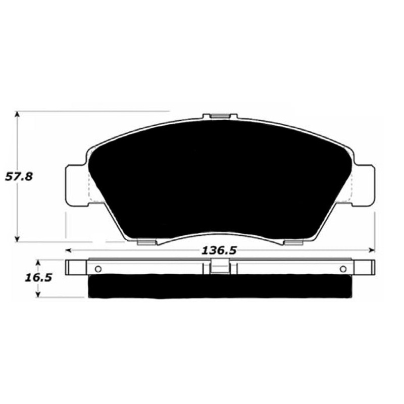 Porterfield Brake Pads for 2008 HONDA CIVIC Sedan Hybrid