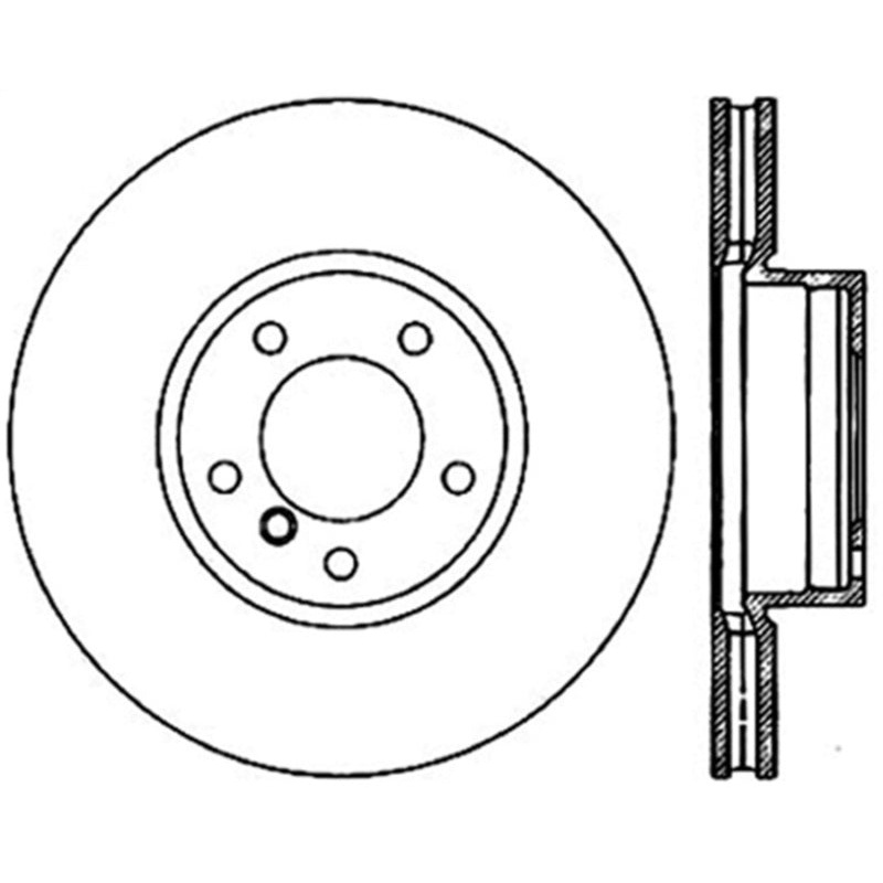 Stoptech 04/00+ BMW 530i/540i Front Premium Cryo Rotor