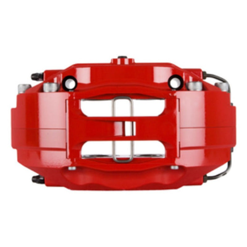 StopTech 09-10 BMW X6 xDrive 35i Rear BBK w/ Red ST-41 Calipers Slotted 380X32 Rotors/Pads/SS Lines