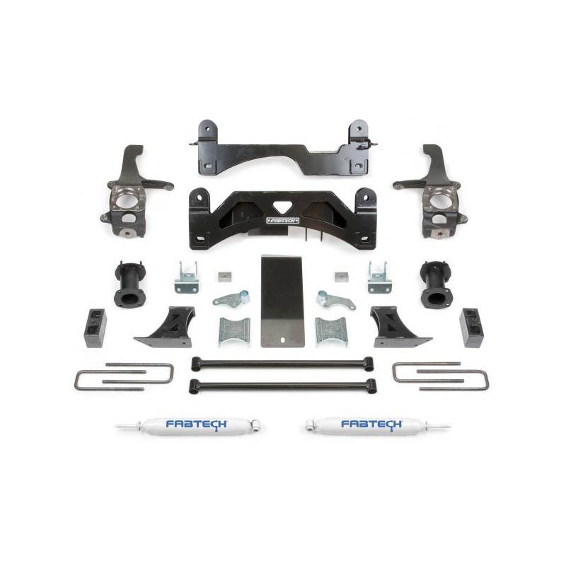 Fabtech 07-15 Toyota Tundra 2/4WD 6in Basic Sys w/C/O Spacers & Perf Rr Shks