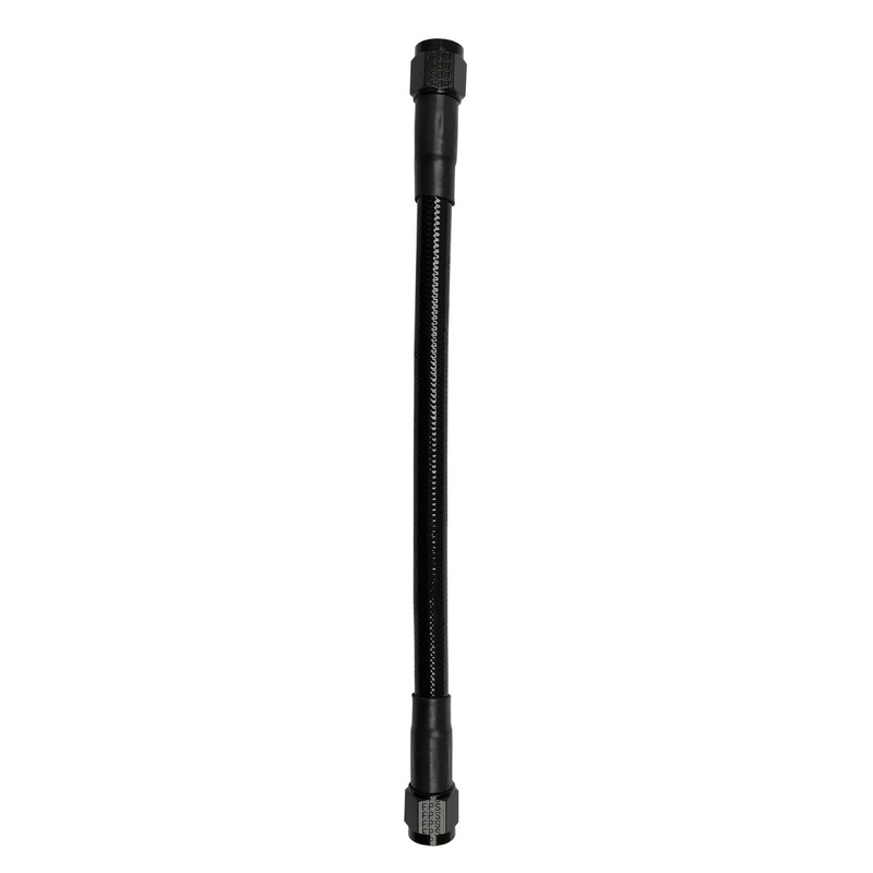 Fragola -10AN Ext Black PTFE Hose Assembly Straight x Straight 72in