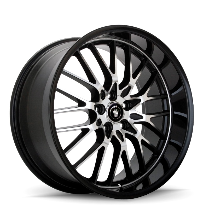 Konig Lace 17×8 5×100 ET35 Black/Machine Spoke