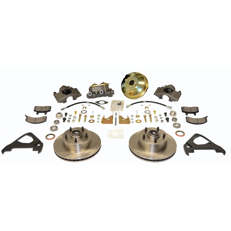 New Direct Fit Front Drum to Disc Brake Conversion Kit W/Rotors. A123-23