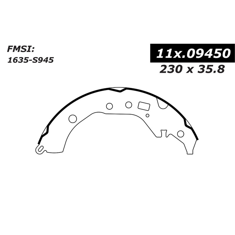 Porterfield Brake Shoes for 2014 SCION xD