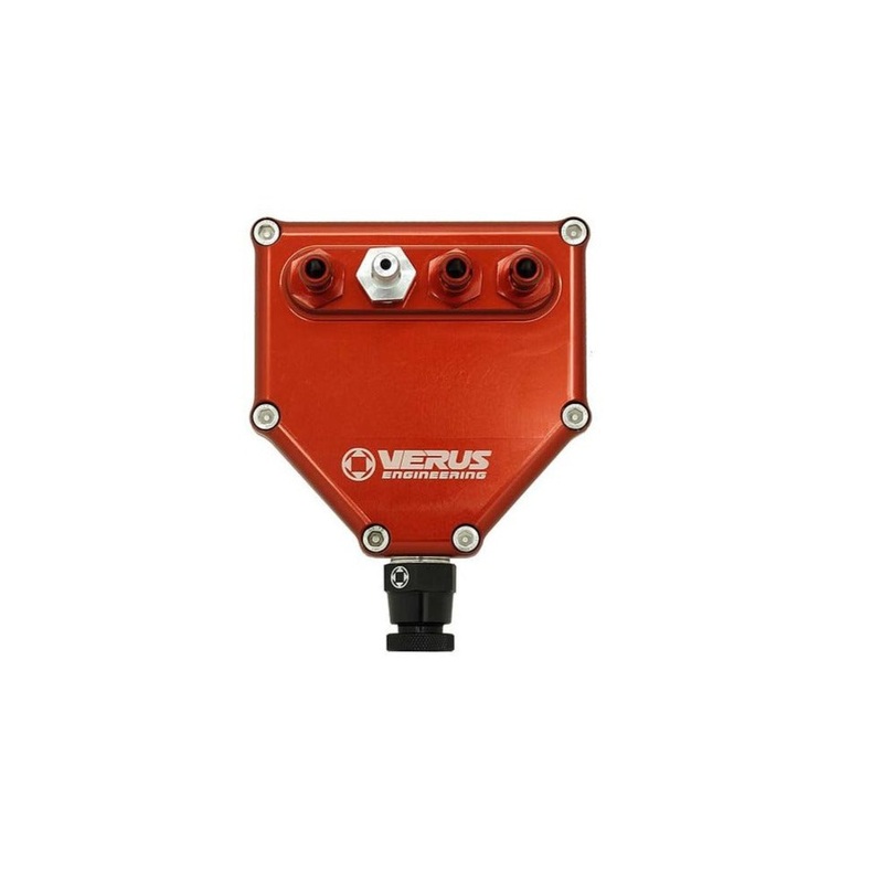 Verus Engineering Dual Air Oil Seperator, Anodized Red Mazda Miata 2016-2017 | A0113A-RED