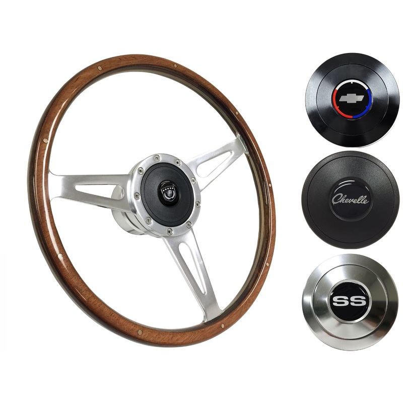 1969-77 Chevelle Steering Wheel Kit | Deluxe Walnut Wood | ST3053
