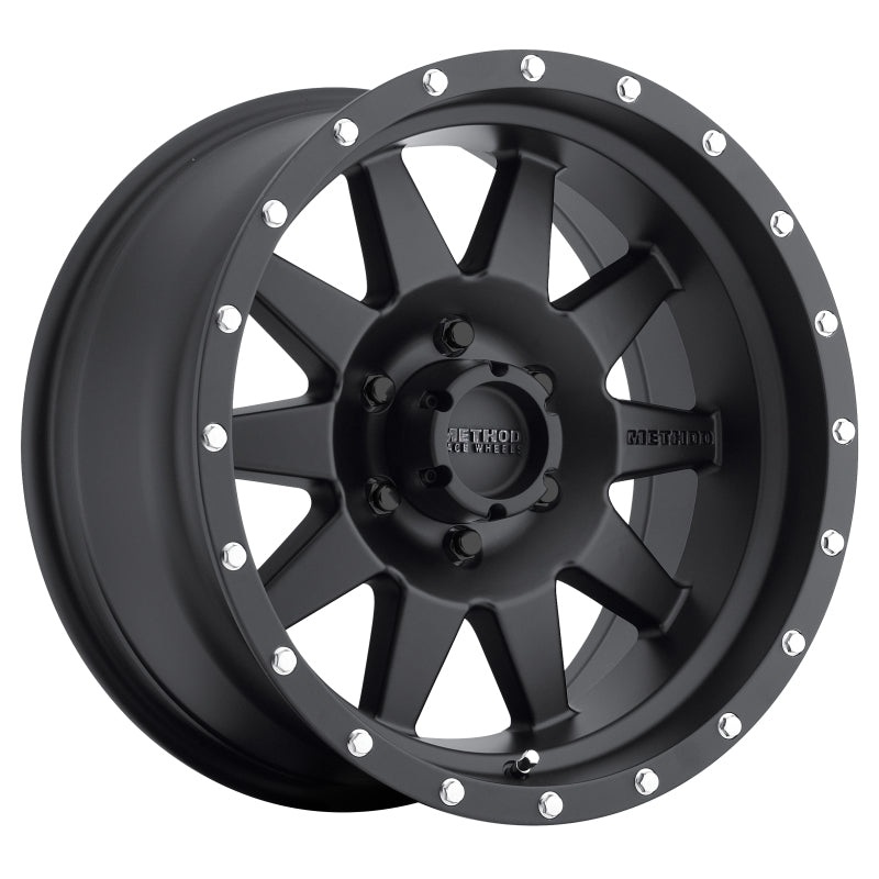 Method MR301 The Standard 17×9 -12mm Offset 6×5.5 108mm CB Matte Black Wheel