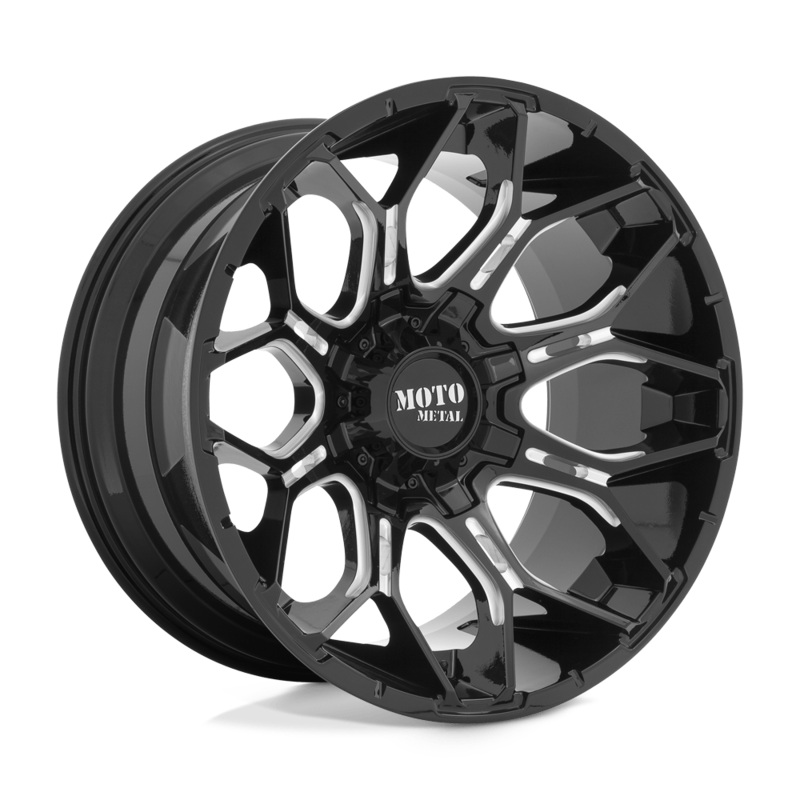 Moto Metal Wheels MO808 Sniper 22″ 8×170 Gloss Black Milled
