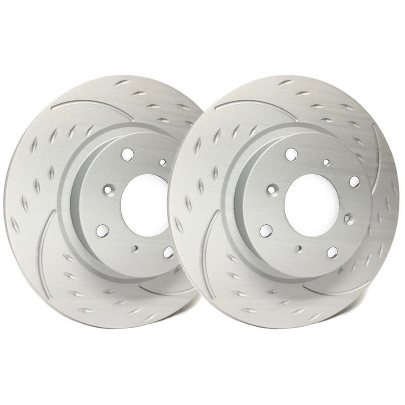 SP Performance Diamond Slot ZRC Rear Rotors (Pair) Subaru STI 2008-2017