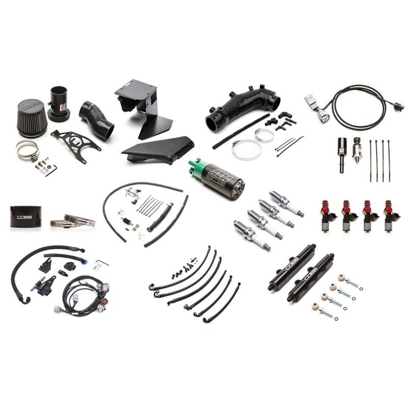 COBB 19-21 STI / 18 STI Type RA NexGen Stage 1 to Stage 2 + Flex Fuel Power Package Upgrade w/ Black Intake | SUB004NG2S2FF-S1-UP-BK
