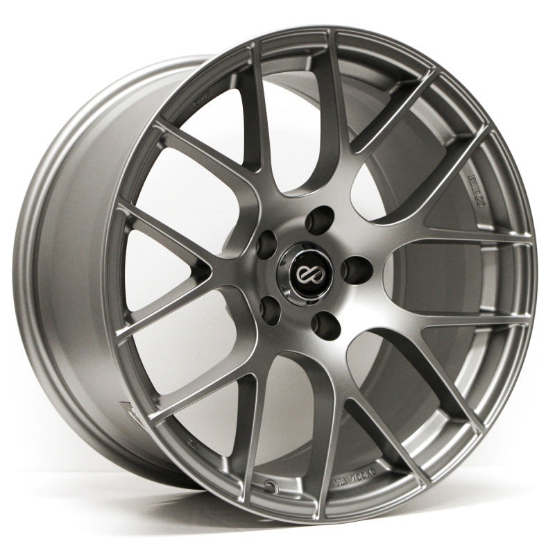 Enkei Raijin 18×8 40mm Offset 5×114.3 Bolt Pattern 72.6 Bore Dia Titanium Gray Wheel *Min Qty 60*