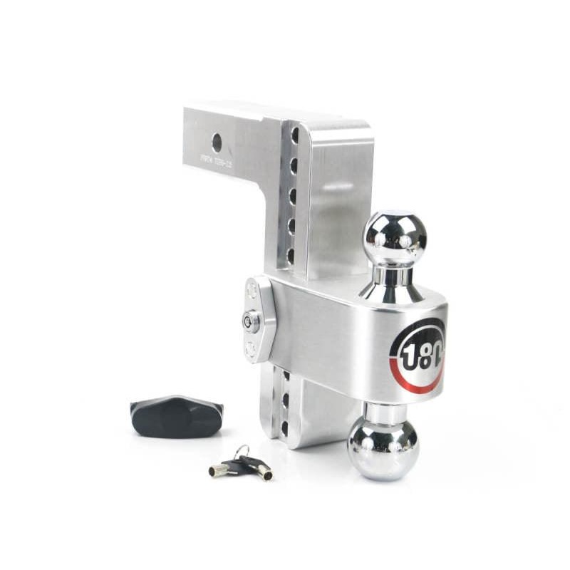 Weigh Safe 180 Hitch 8in Drop Hitch & 2.5in Shank (10K/18.5K GTWR) – Aluminum
