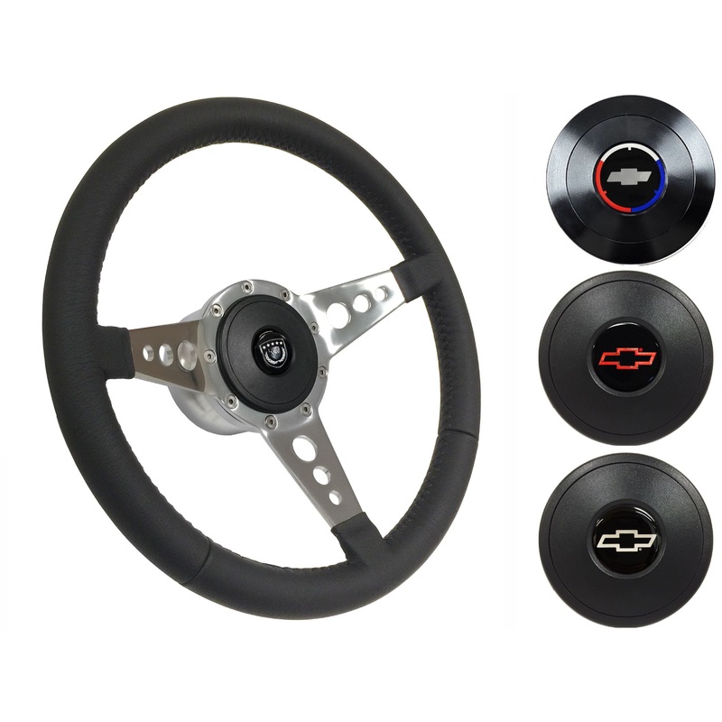 1969-87 El Camino Steering Wheel Kit | Black Leather | ST3056