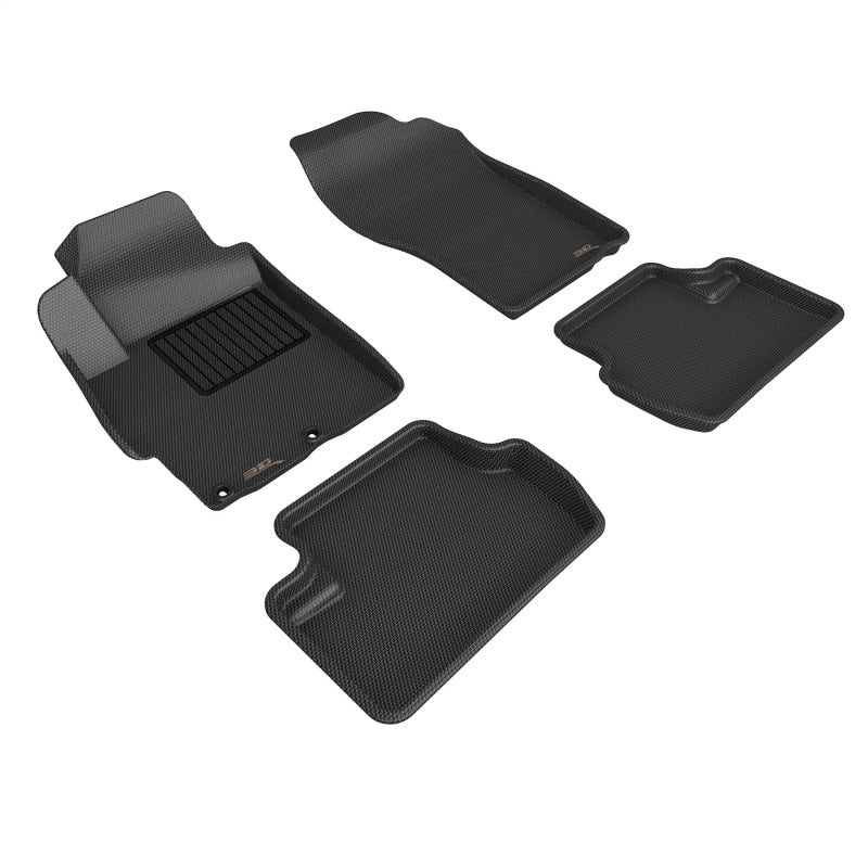 3D Maxpider 08-15 Mitsubishi Lancer Evolution X Kagu 1st 2nd Row – Floor Mat Set (Black)