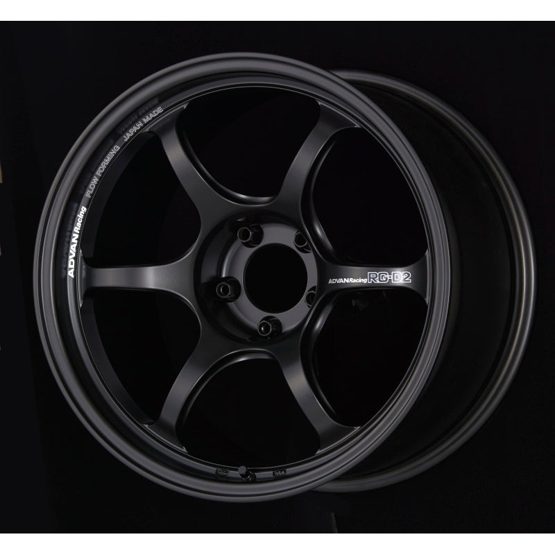 Advan RG-D2 16×7.0 +42 4-100 Semi Gloss Black Wheel