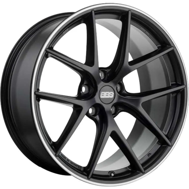 BBS CI-R 20×9 5×112 ET39 Satin Black Polished Rim Protector Wheel -82mm PFS/Clip Required | CI0901BPO
