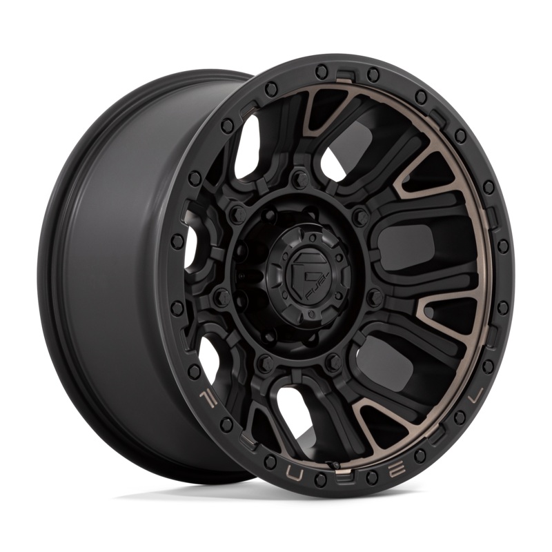 Fuel Wheels D824 Traction 20″ 8×180 Matte Black With Double Dark Tint