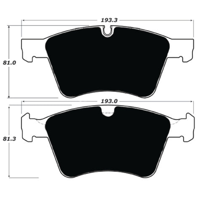 Porterfield Brake Pads for 2009 MERCEDES-BENZ GL320 w/373mm Front Rotor