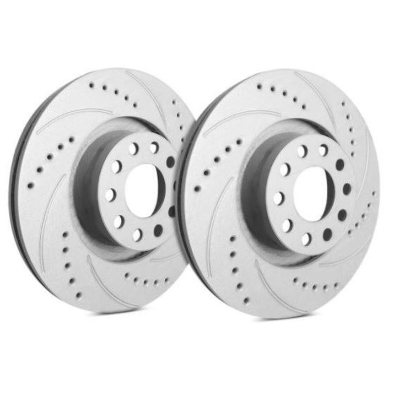SP Performance Drilled & Slotted ZRC Rear Rotors (Pair) Subaru WRX (w/ eyesight) 2015-2018