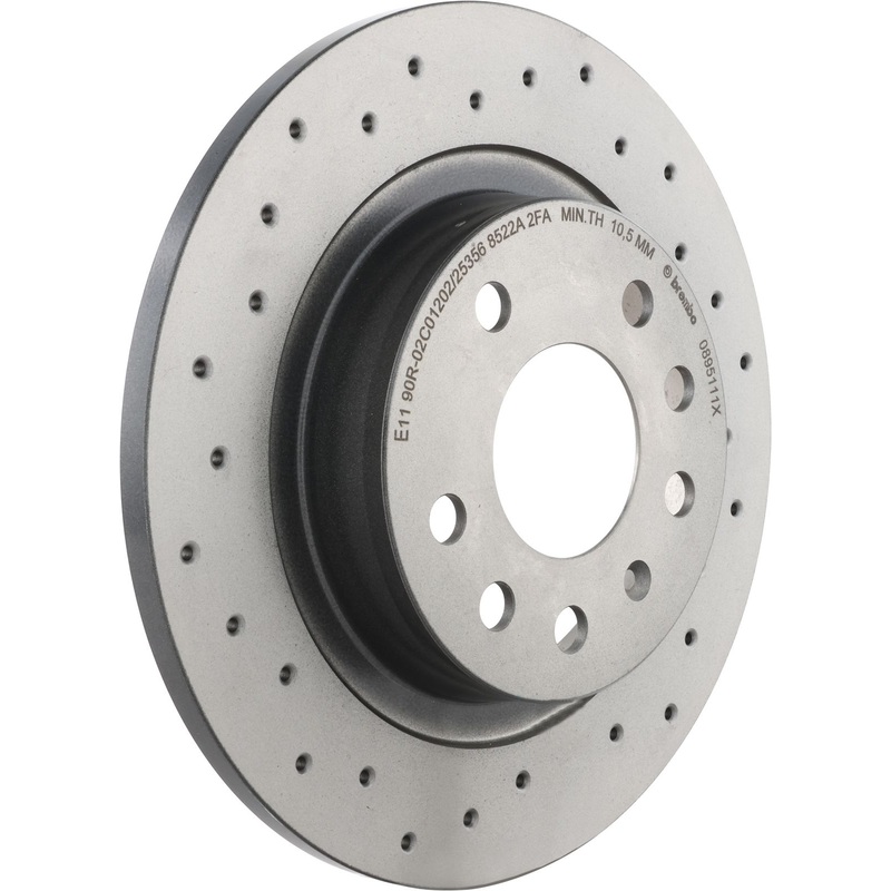 XTRA Drilled Rear Disc Brake Rotor – 08.9511.1X